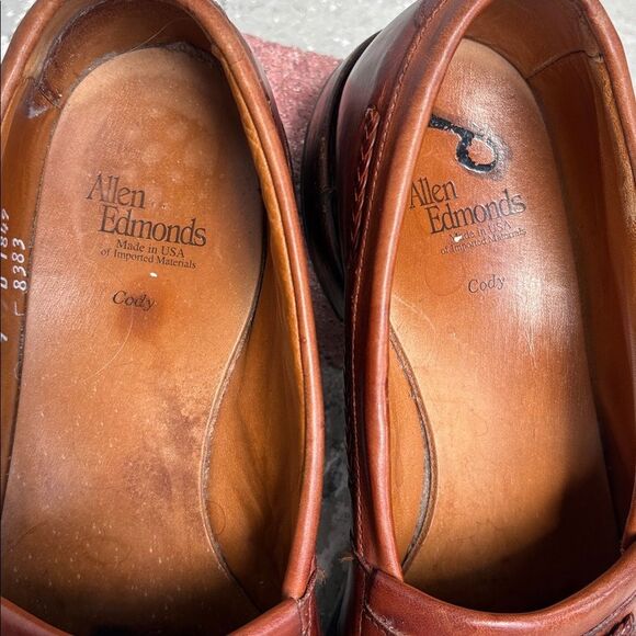 Allen Edmonds leather woven tasseled loafers main image 4